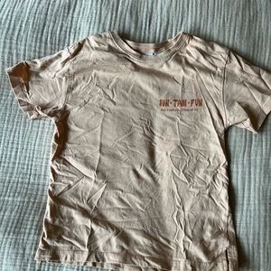 Zara boys t shirt tan/orange size 4-5